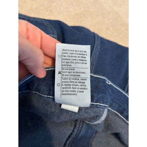 Carhartt Original Dungaree Fit Jeans Mens 42x32 Blue Denim 100% Cotton Relaxed W - Picture 7 of 8